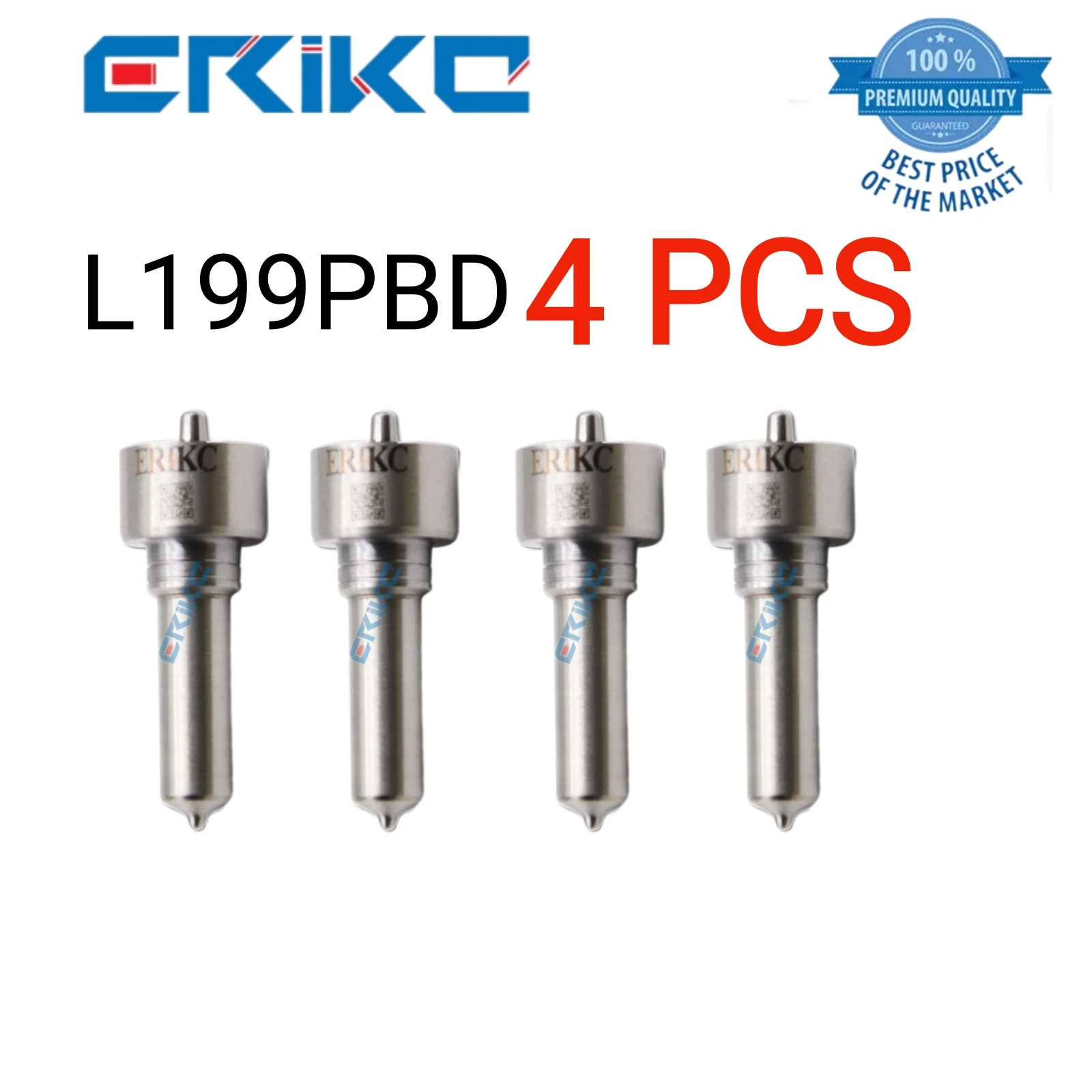 

4 PCS L199PBD Spray Nozzle L 199 PBD Fuel Nozzle L199 PBD Fuel Injector Nozzle for Delphi