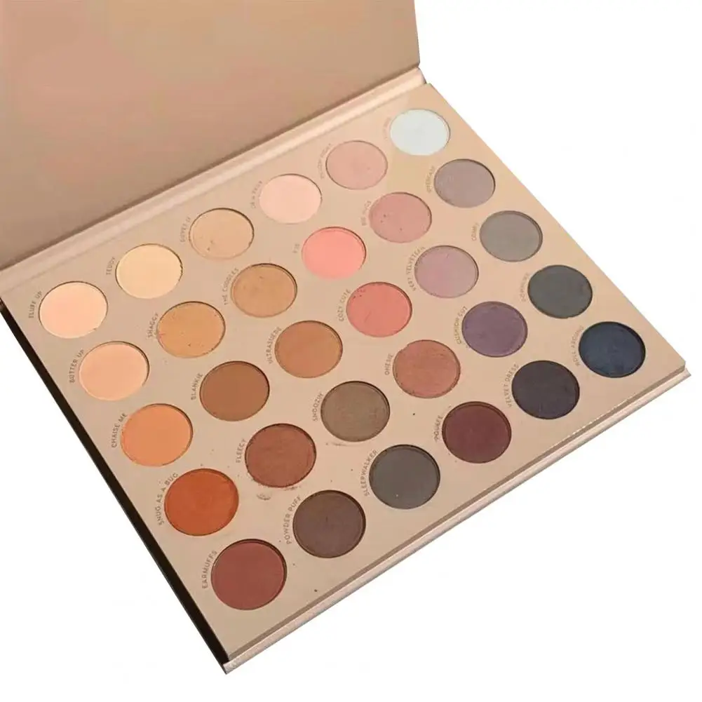 Eyeshadow Plate 1 Box Delicate Easy to Color Fine Texture  30-Color Students Light Makeup Eyeshadow Plate Party Supply