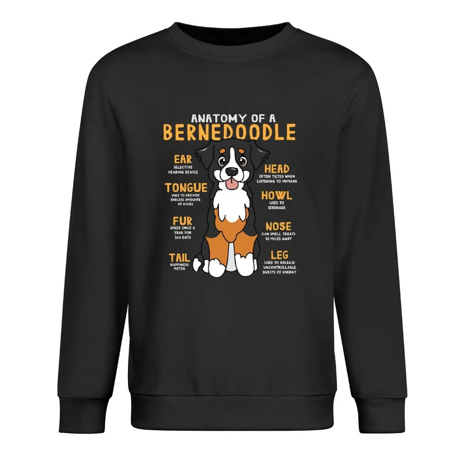 

Anatomy of Bernedoodle Dog Pullover men wear autumn clothes japanese style autumn jacket men new in sweatshirts