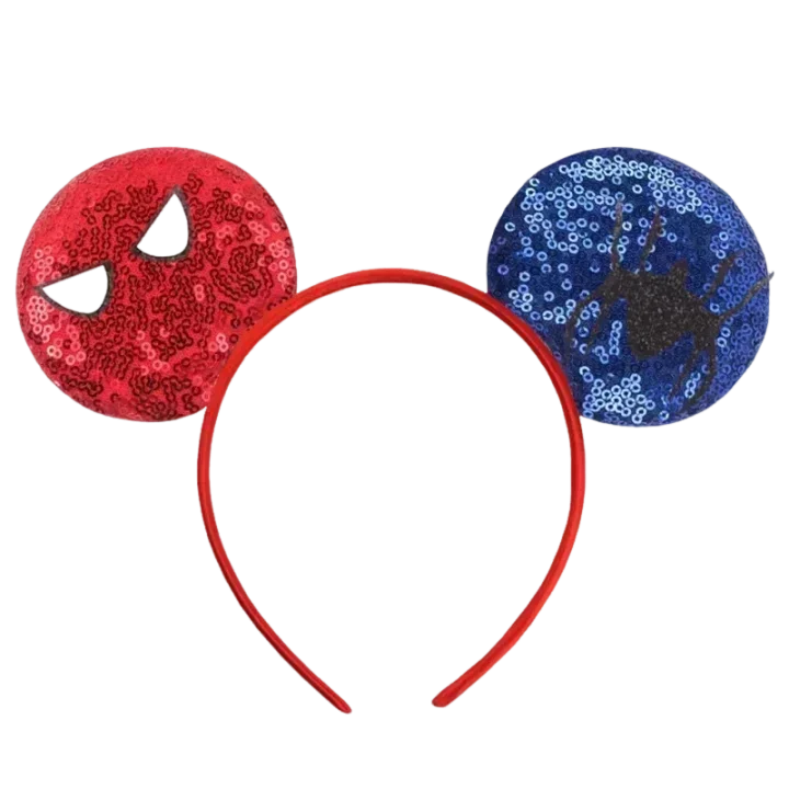 Disney Mickey Mouse X-Force Deadpool Ear Headbands for kids Girls Marvel Spiderman Hairbands Women Adults Party Hair Accessories