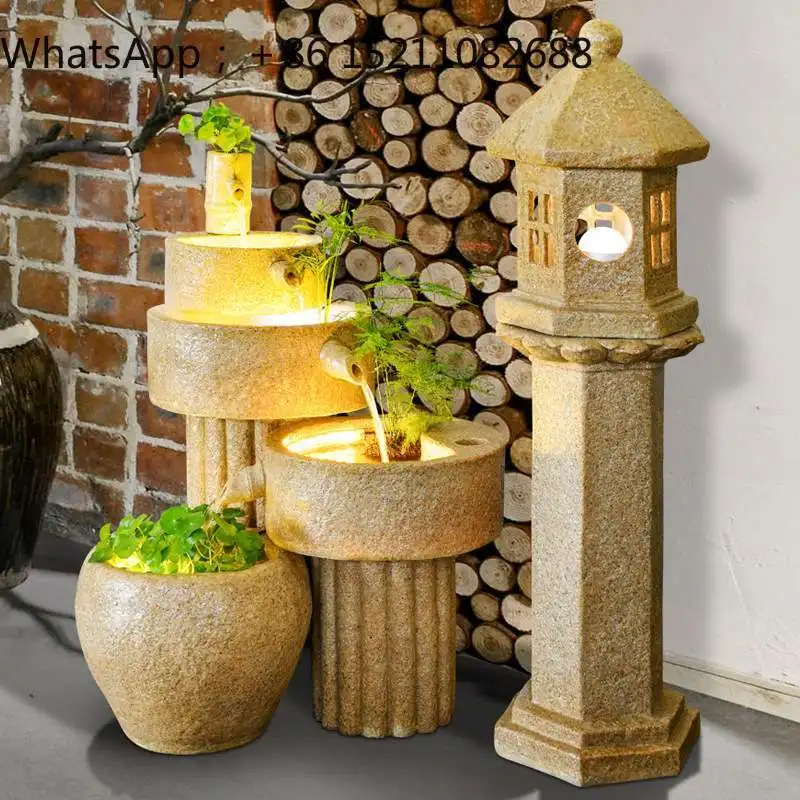 LLY light luxury water feature flowing water fountain ornament living room courtyard lucky decoration