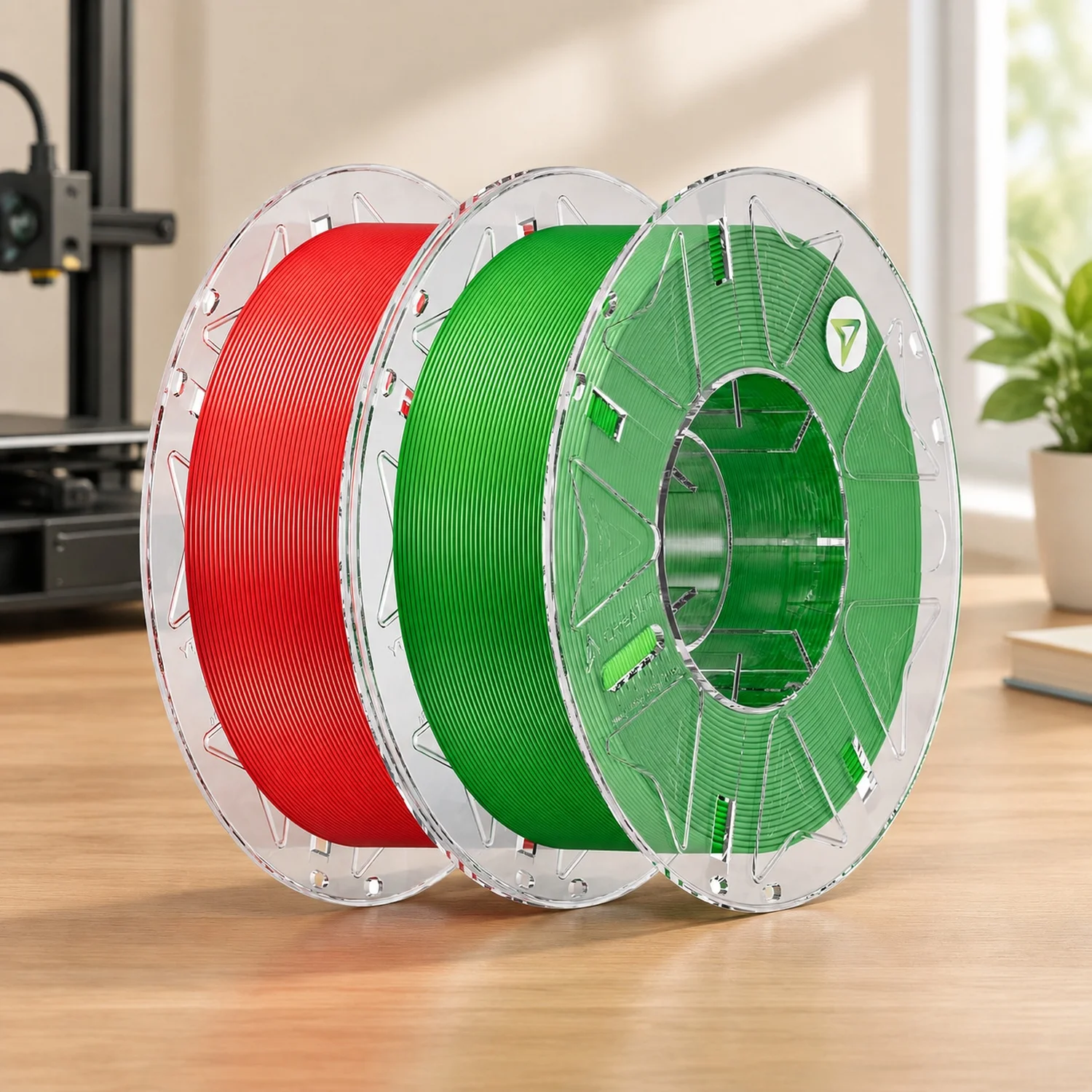 Hyper PLA Filament 1.75mm, Red & Green, 2-Pack, 2KG