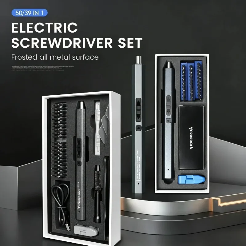 Mini Electric Screwdriver Set Precision Handle Portable Power Tool Kit Wireless Cordless Small Bits for Phone Watch Repair Tool