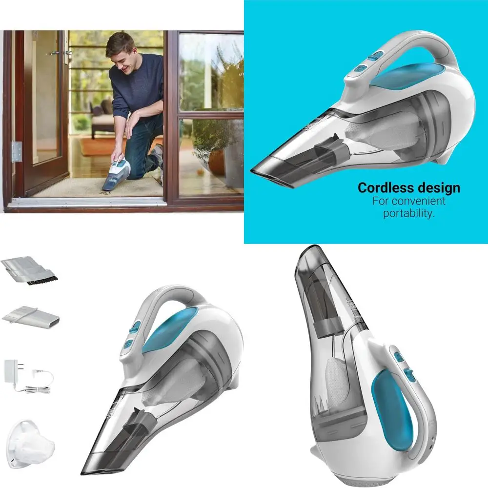 

Беспроводной ручной пылесос, портативный для автомобиля и дома, перезаряжаемый, с мощным всасыванием, широким всасывающим отверстием