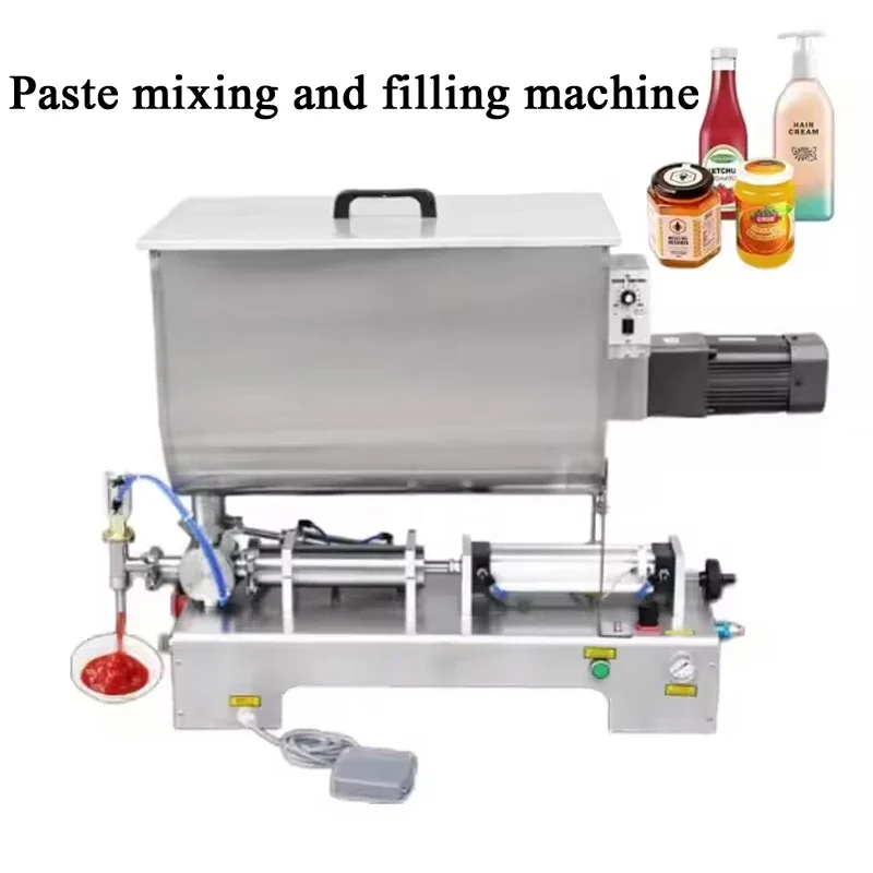 

PBOBP Полуавтоматический горизонтальный винтовой поршень Высоковязкая паста Наполнитель для бутылок Наполнитель для томатного соуса чили Смесительная машина