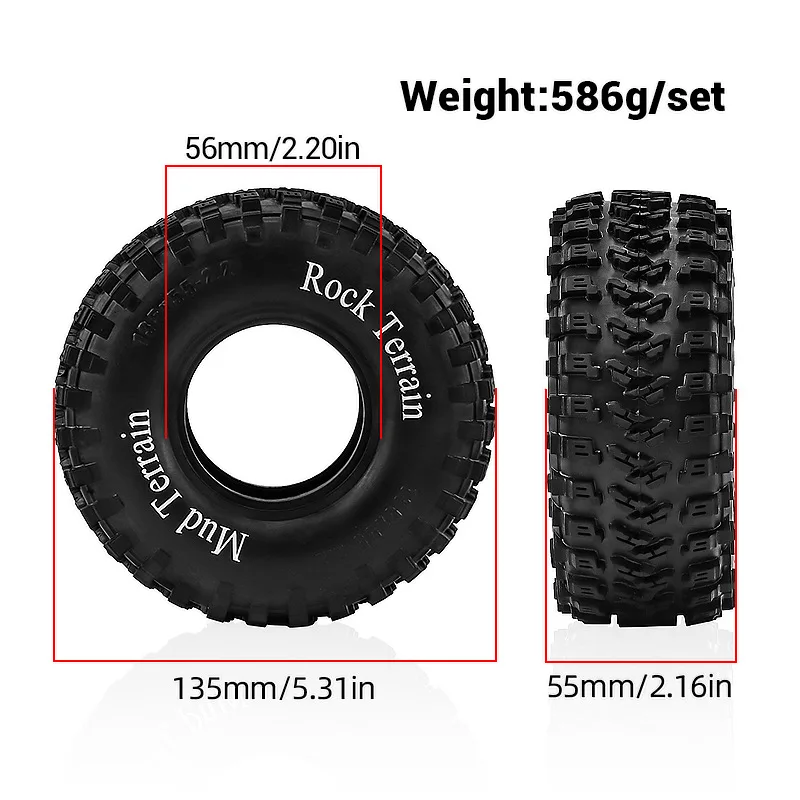 1/8 Climbing Car 2.2-inch Tires Meijiaxin CROSSRC Easy Control AXIAL Dead Lizard AXP8 D427