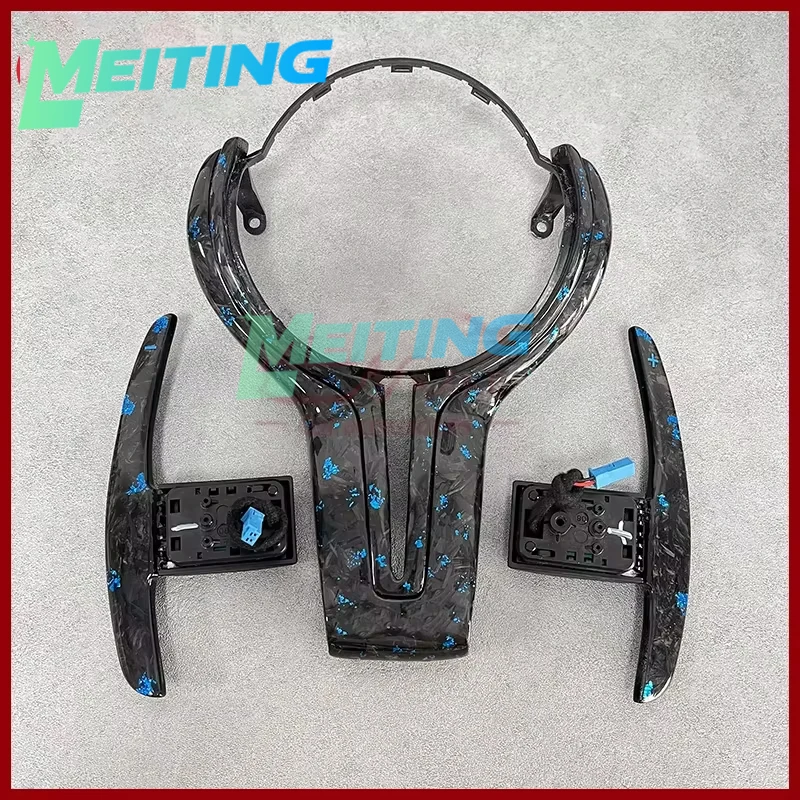 

Индивидуальные синие карбоновые подрулевые лепестки с узором для BMW M5 F10 E90 E91 E92 M3 F30 F15 F16 F20 (тюнинг)