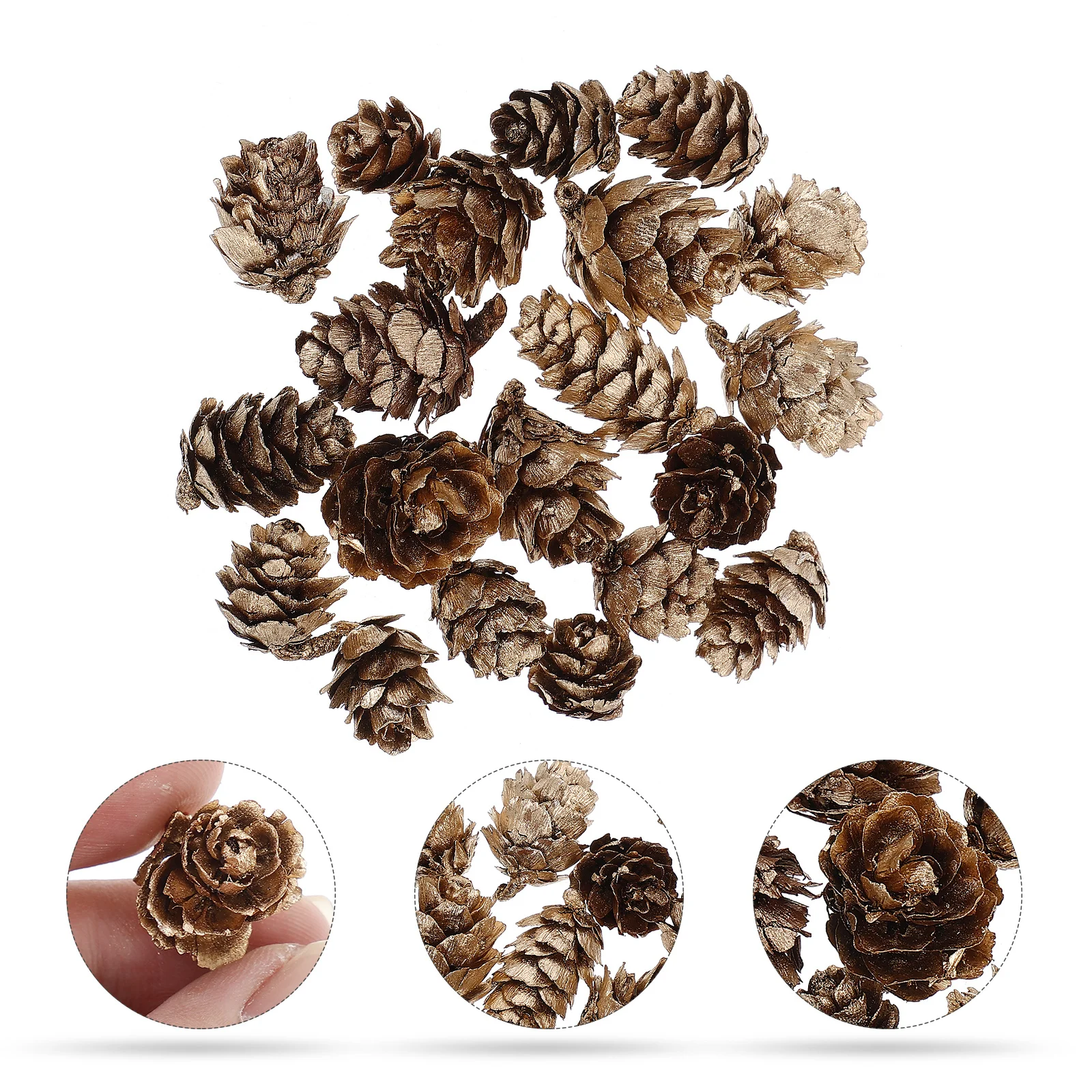 

1Set Christmas Supplies Artificial Pinecones Safe Use for DIY Projects and Festive Decorations Artificial Pinecones
