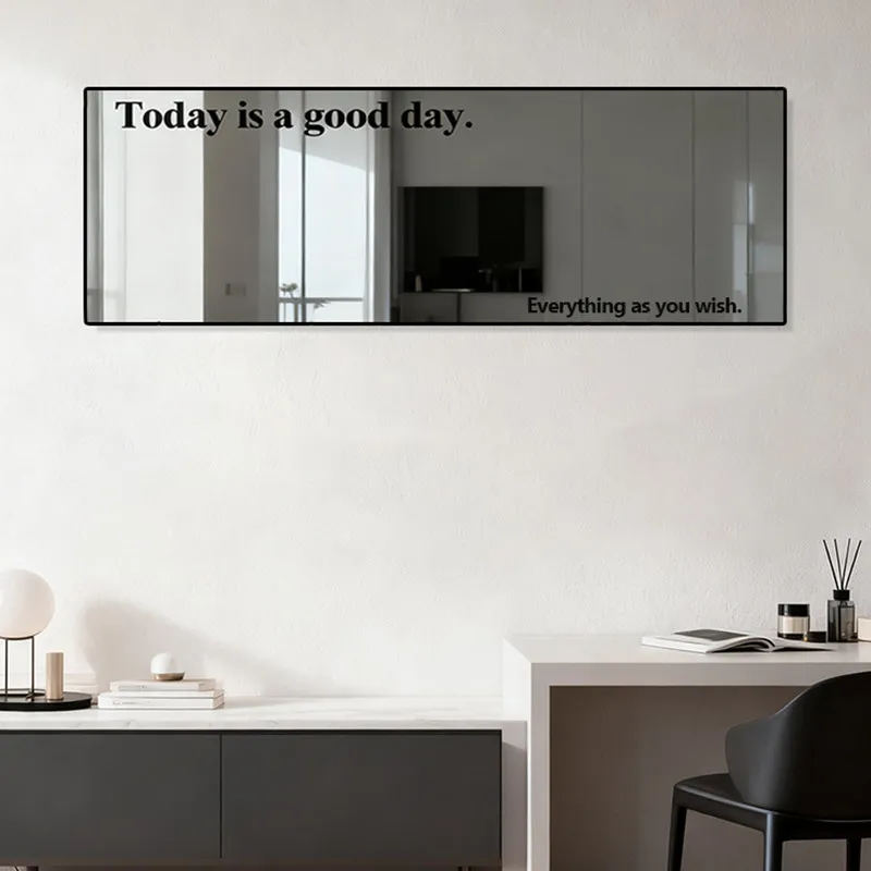 r*-Long Square Mirror Funky Big Wall Modern Living Room Items Decoration Mirror Accessories Makeup Spiegel Wand Home Decorations
