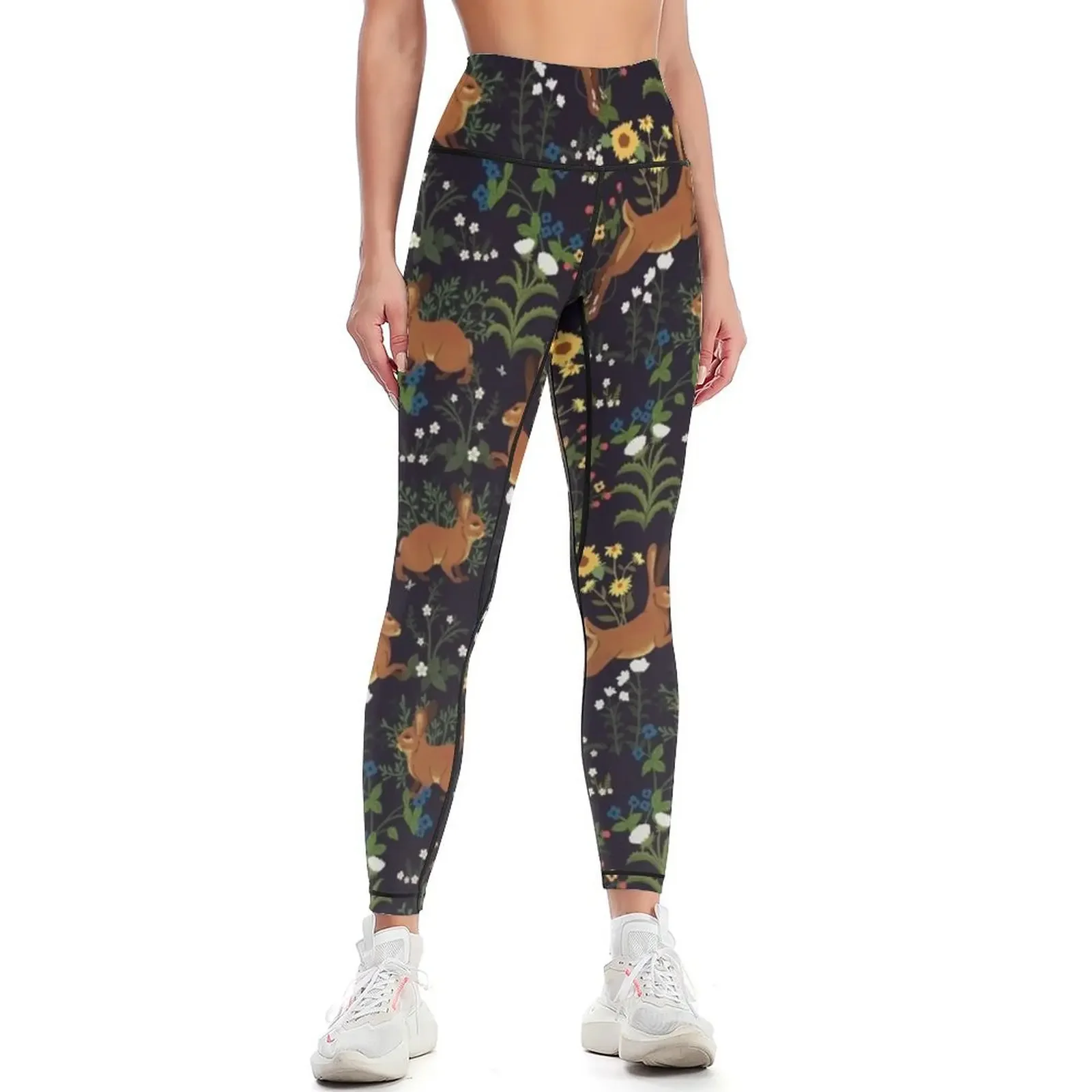 

Rabbit Garden Leggings Sportswear woman gym Golf wear Female legging pants Sports pants for Womens Leggings