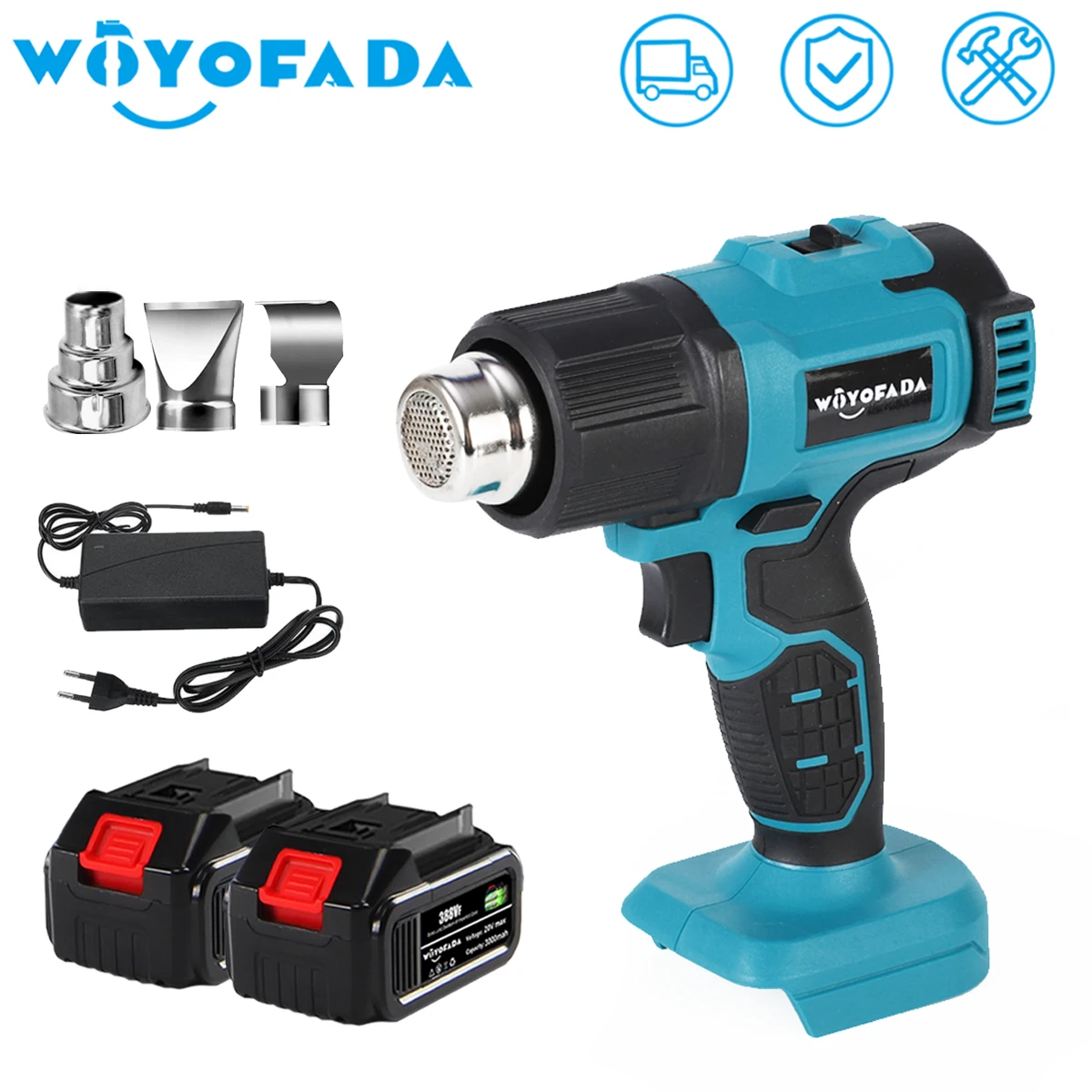 Cordless Heat gun Hot Air Machine Portable Handheld Heating Equipment Temperatures Adjustable for Makita 18V Battery