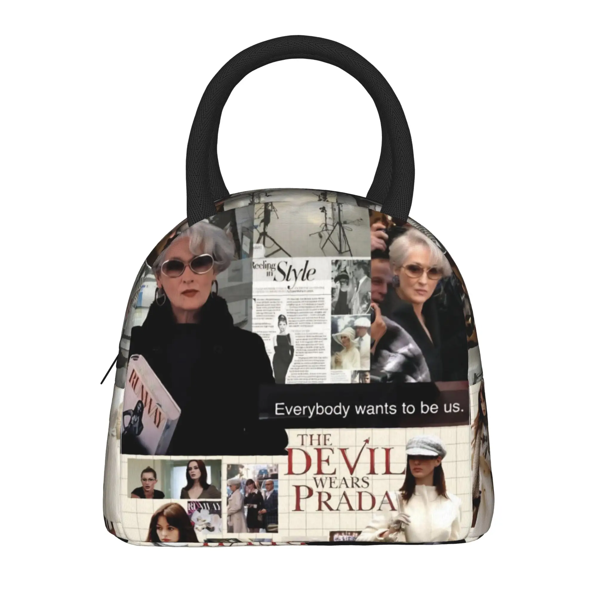 The Devil Wears 2026 Movie Thermal Insulated Lunch Bag for Office  Portable Container Bags Men Women Cooler Thermal Lunch Boxes