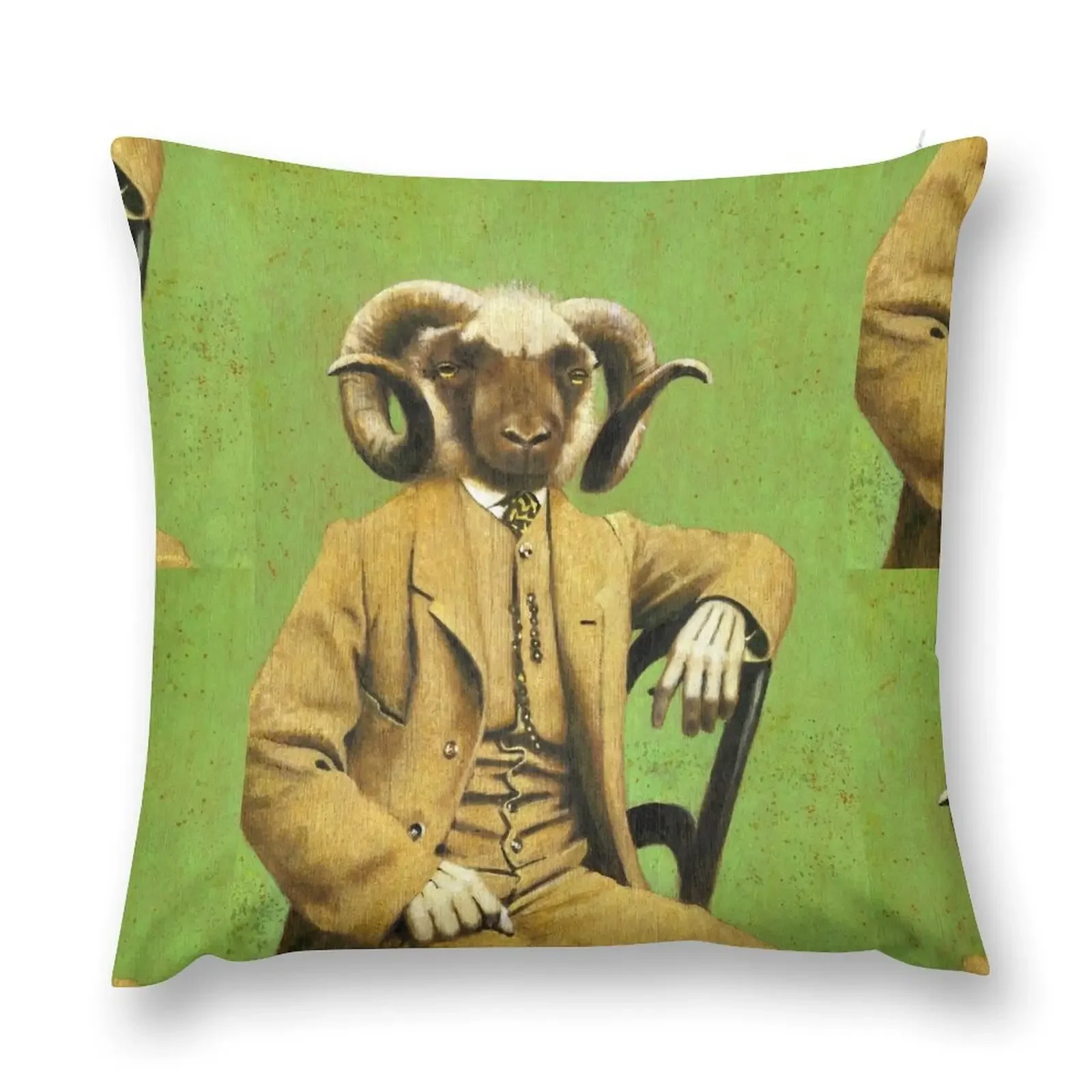 Gentleman Ram Throw Pillow Luxury Living Room Decorative Cushions christmas ornaments 2025 Pillow Covers Decorative pillow