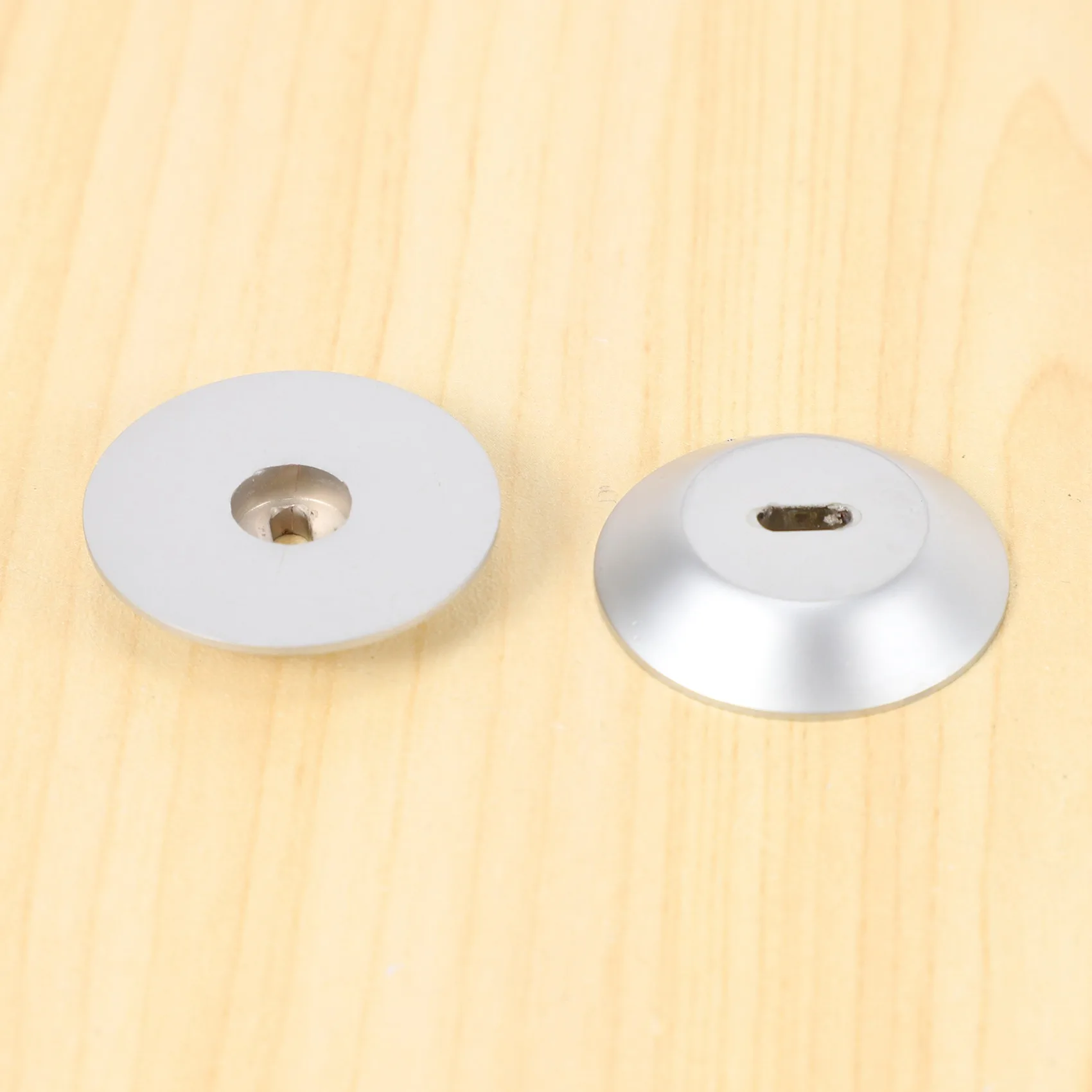 AY14 -Adhesive Security Plate With Slot For Cables To Lock Down Laptops, Tablets, Monitors And Other Devices (Silver 2 Pack)