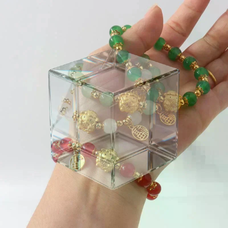 2027 Chinese Style Sheep Year Bracelet For Women Men Simple Handmade Beaded Stretch Bracelet Lucky Friendship Jewelry Gifts
