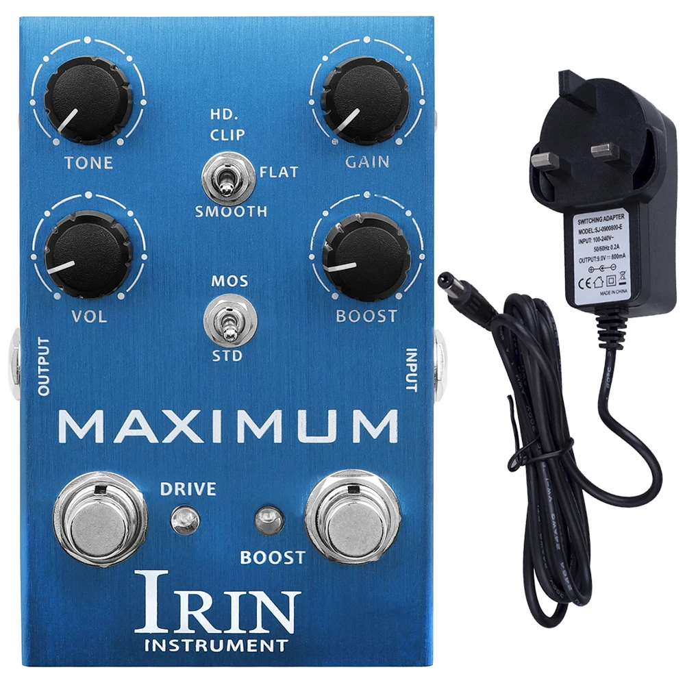 

IRIN AN-41 Guitar Effects Pedal MAXIMUM Overdrive Electric Guitar Effect Pedal Guitar Accessories Pedal Synthesizer Effector