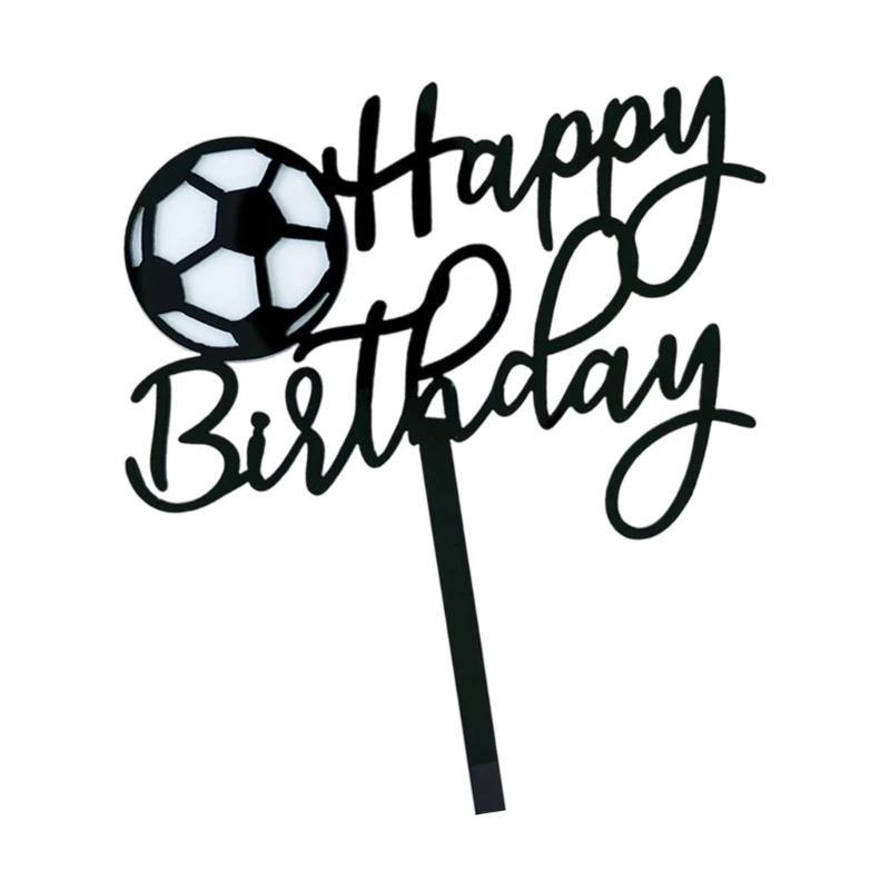 زينة فريدة لكعكة كرة القدم للأولاد بحجم 10 سم مثالية لتعزيز موضوعات الحفلات والجاذبية البصرية