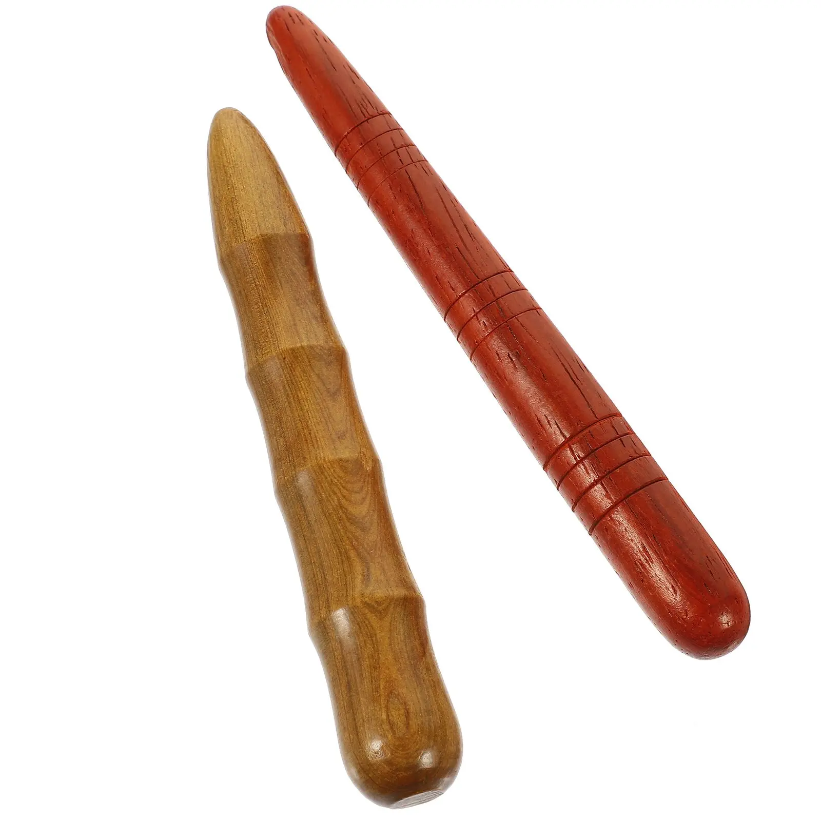 

2 Pcs Foot Massage Wooden Stick Smooth Retro Shape Multipurpose Manual Massagers Acupressure Tools Promoting Circulation