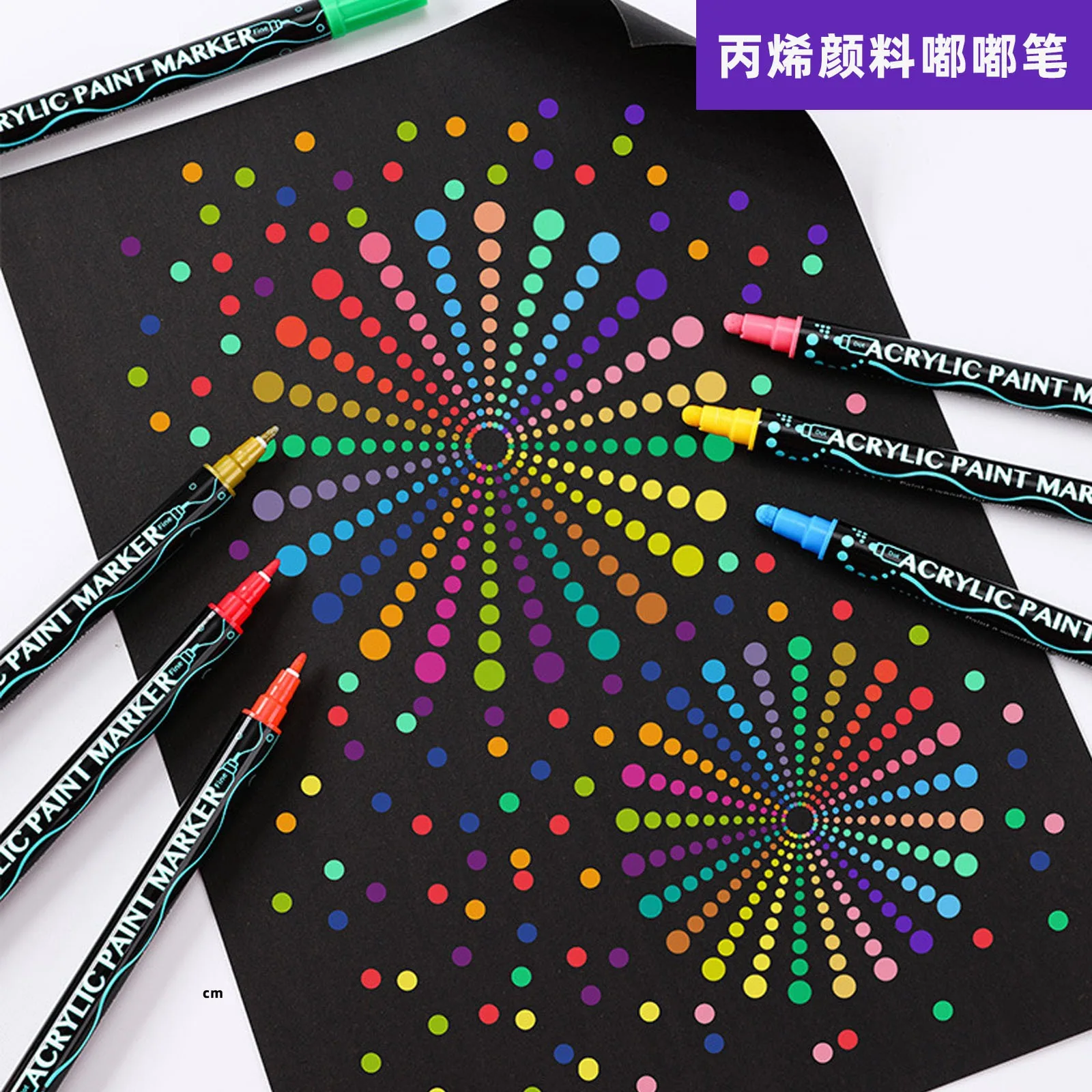 12-36 Colors Acrylic Paint Marker Pens Extra Fine and Dots Tip, for Rock Painting, Mug, Ceramic, Glass Wood,Making Art Supplies