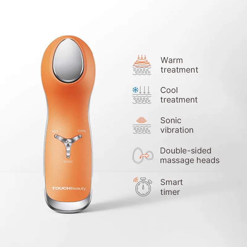 Bibliothèque intelligente TOUCHBeauty dispositif de beauté de rajeunissement chaud et frais élimine les cernes Massage des yeux Cool serrer Impr