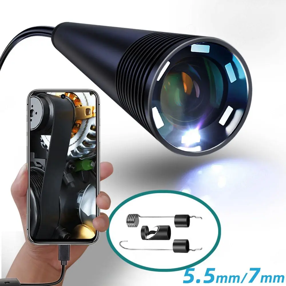 Câmera Endoscópica Endoscópica para Smartphone Android Sonda Móvel Inspeção de Carros Usb tipo c mm mm