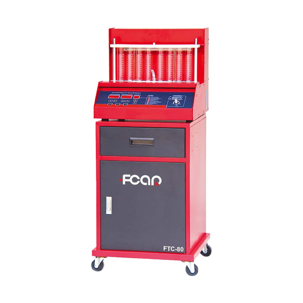Diesel Fuel Injector Tester Fcar FTC-80 Ultrasonic Common Rail Fuel Injector Testing and Cleaning Machine China Factory Price