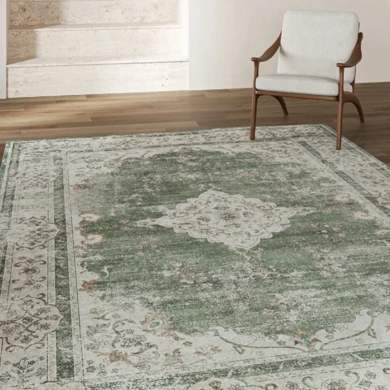 Pink Carpets for Living Room Decoration Retro Ethnic Floor Mat Home Sofa Bedroom Cloakroom Corridor Decorative Rugs Washable