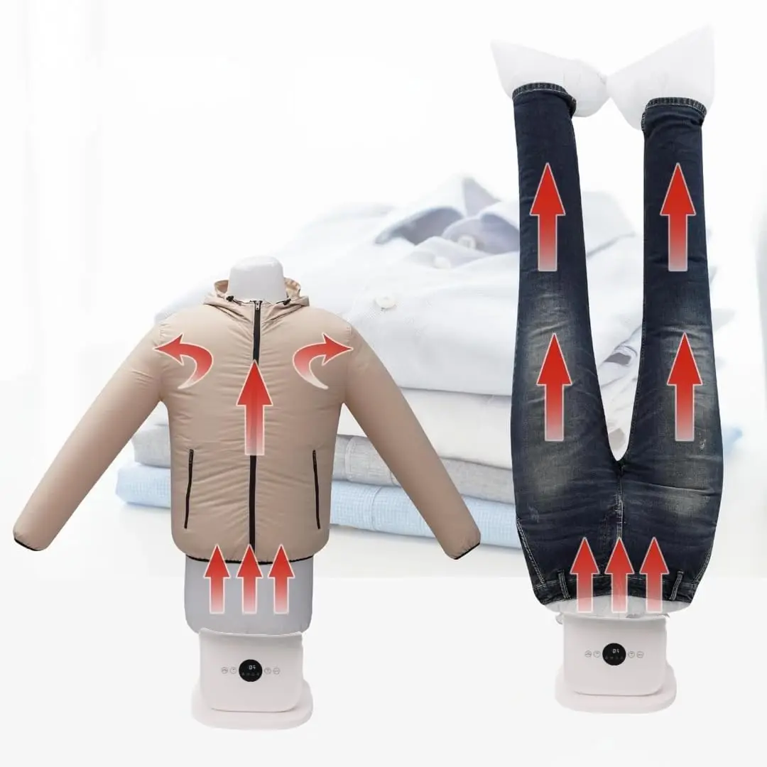 سعر الجملة مجفف الحديد الرقمي متعدد الوظائف 1400 واط آلة مجفف الملابس المحمولة للمنزل