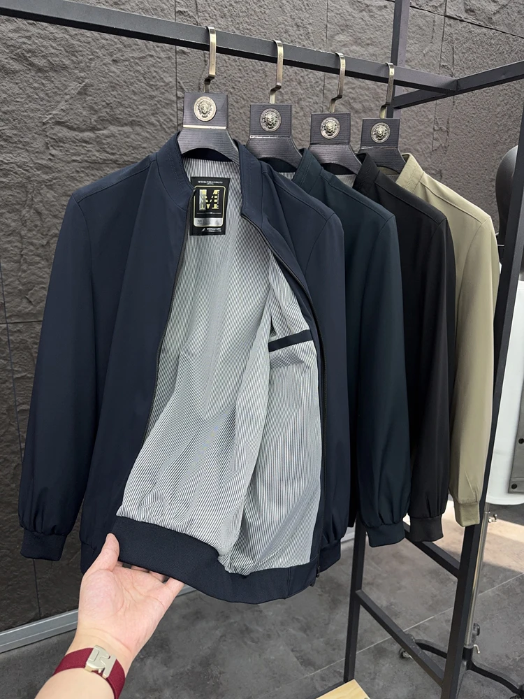 Svip Sli 3D Tailored Herren Jaet Casual Commute Spring Faion Busin Collar Leichter Luxusmantel für Herren