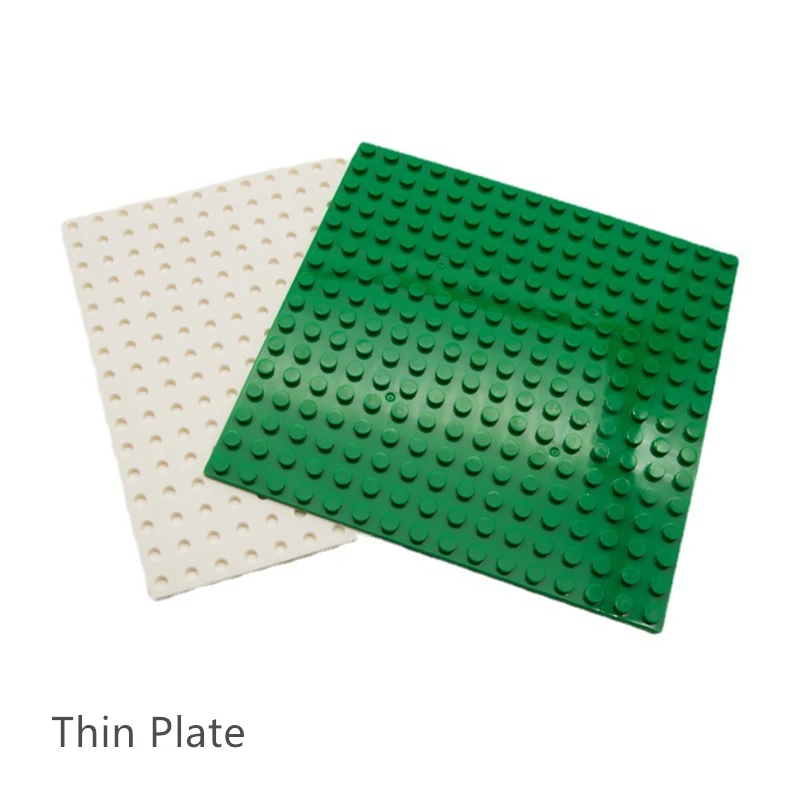 2pcs 16x16 Base plate Tnin Plate 12.8x12.8cm compatible Floor,Chassis,Board Self-Locking Bricks Building Blocks Toys Accessories