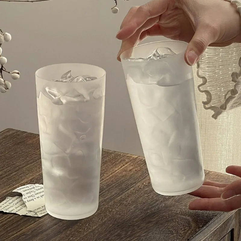 

Japanese-Style Frosted Ultra Thin Glass Highball Glass Cup Collins Glass Cocktail & Whiskey Glass Cups Juice Glasses Cups