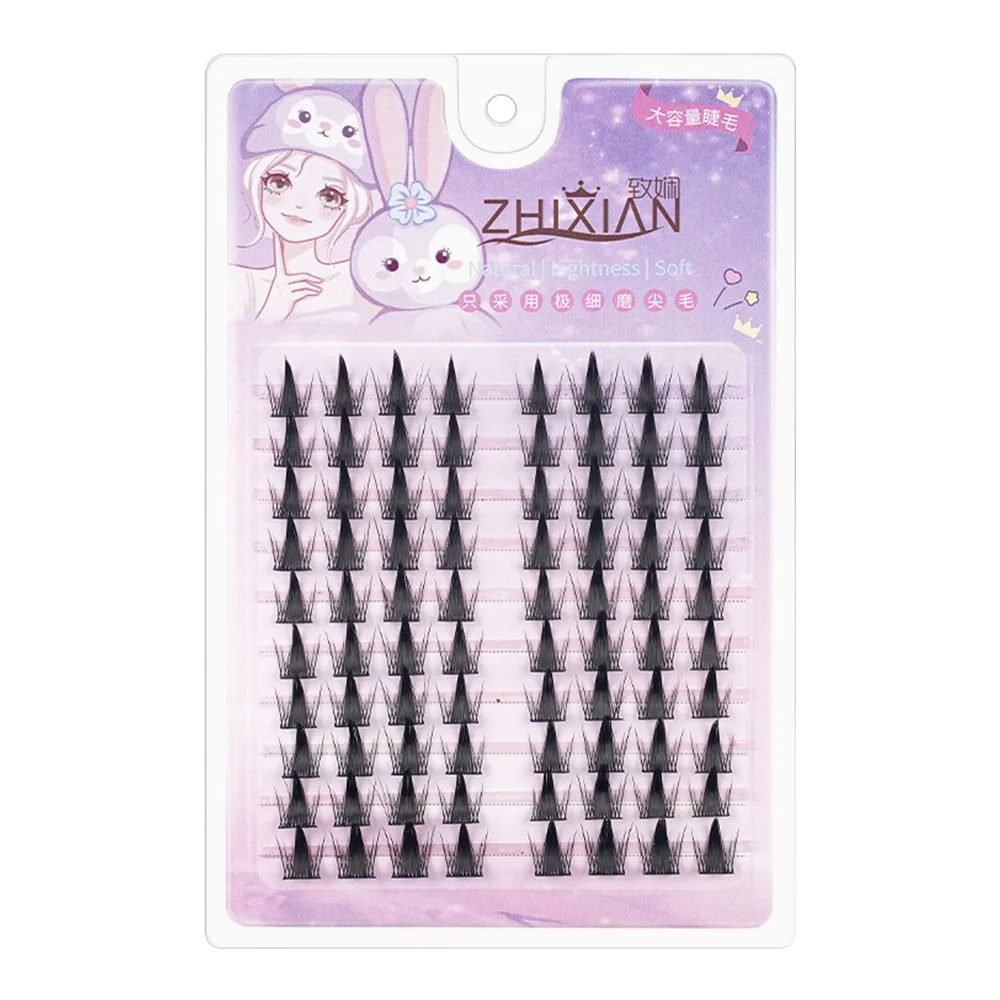 Con strisce di colla gelatinosa Ciglia finte girasole Senza colla Ciglia finte segmentate di grande capacità Stili multipli Strumenti per il trucco