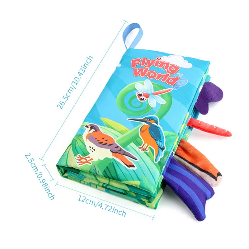 หนังสือผ้าสัมผัสสำหรับเด็กทารก, หนังสือกระดาษมีเสียงบีบและหางมีเสียงเอี๊ยด, หนังสือผ้าเนื้อนุ่มสำหรับเด็กเล็ก, ธีมป่าและมหาสมุทร