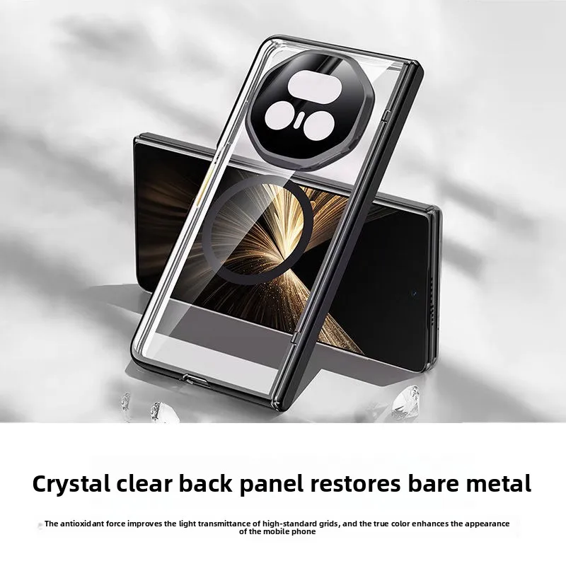 Etui For Honor Magic V5 Luxury Transparent Magsafe 360 °   Pełne etui na Honor Magic V5 z bezprzewodowym ładowaniem, odporne na wstrząsy Funda — zdjęcie produktu 2