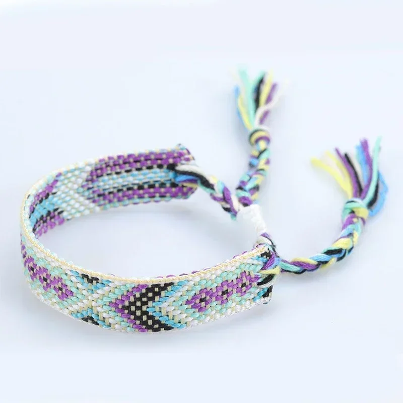 Bohemia Friendship Tassel Bracelet for Women Fashion Braided Embroidered Rope Weaveing Summer Beach Boho Girl Bracelets