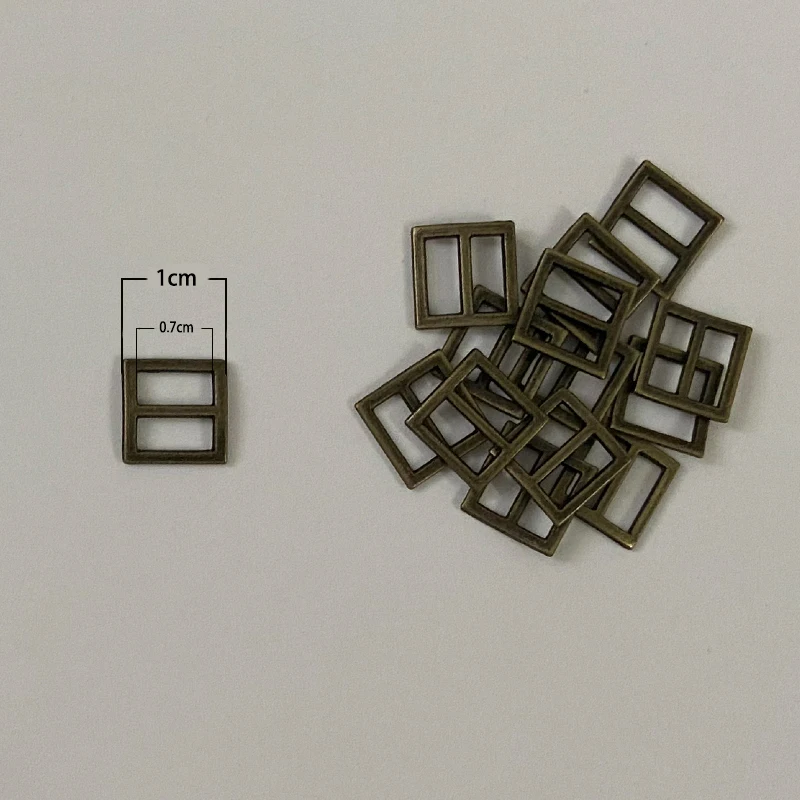 Ultra-small Alloy Square Buckle Hand-made Materialfor Ob11 BJD Doll Clothes Shoes Bag Buckles Mini Doll Buttons  Accessories