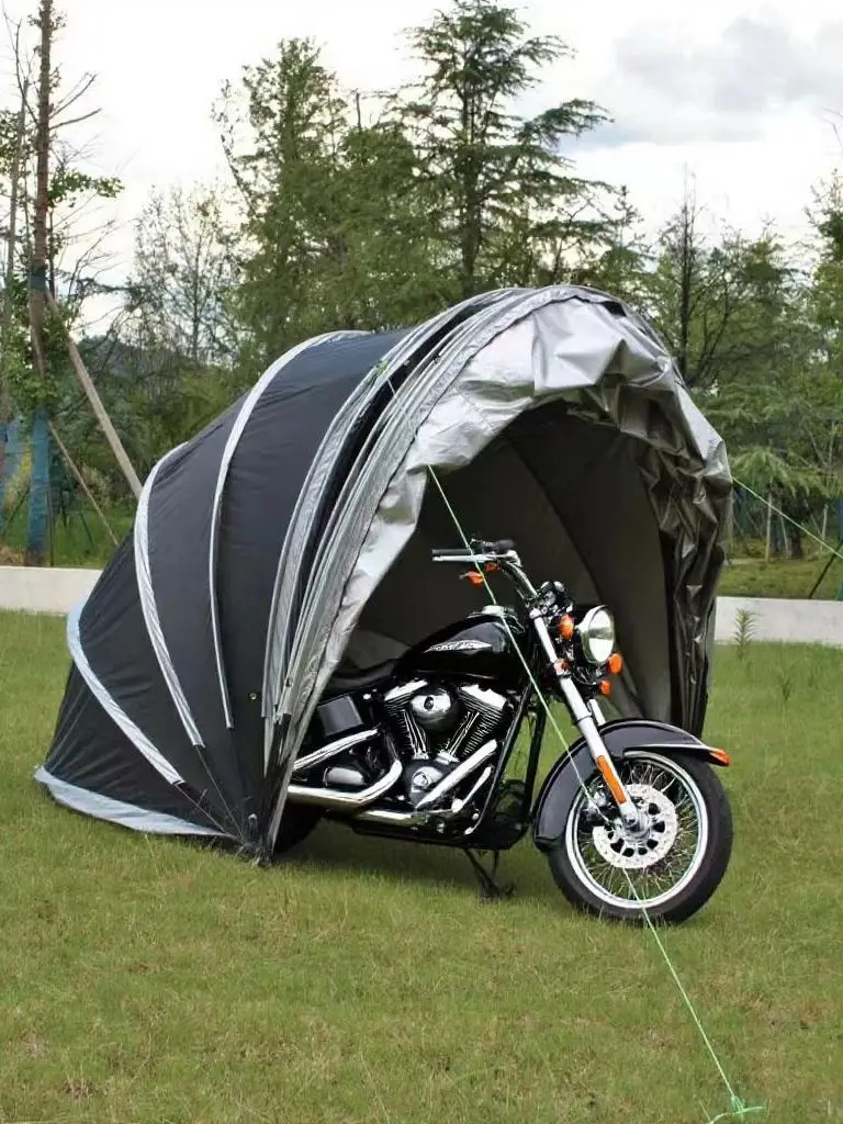 AliExpress Motorcycle Garage Tent,Mobility Scooter Storage Weatherproof Beach Tent 8-Bike Garage Cover Portable Bicycle Tent for Garden