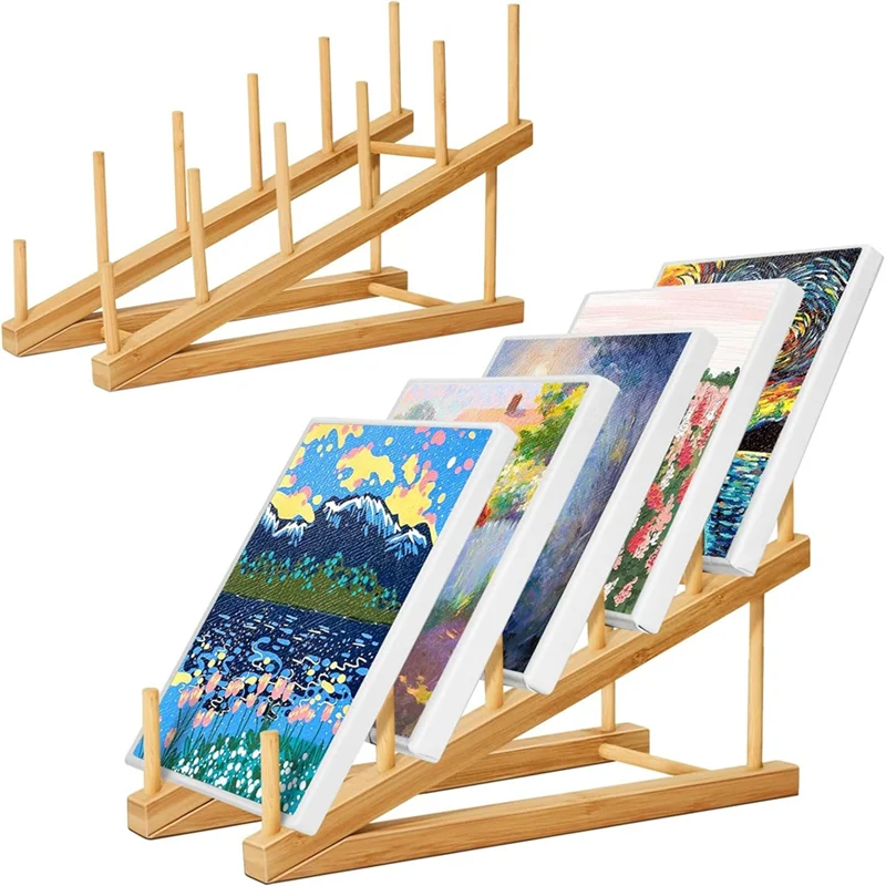 AC57-Small Art Drying Rack, Art Storage Rack,5 Layers Paint Display Rack Storage Stand For Canvas Boards, For Painting Canvas