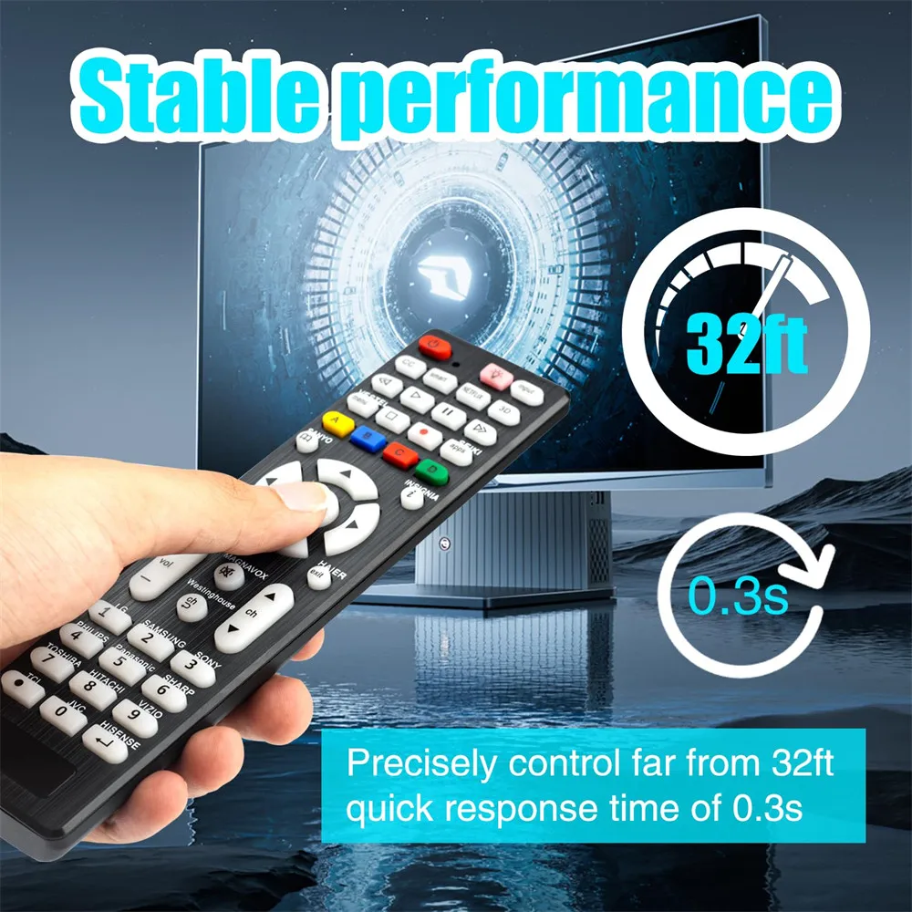 جهاز تحكم عن بعد للتلفزيون بإضاءة خلفية لهاتف سامسونج LG Vizio TCL Hisense Sony Philips Sharp Panasonic Toshiba JVC Hitachi TVs #4