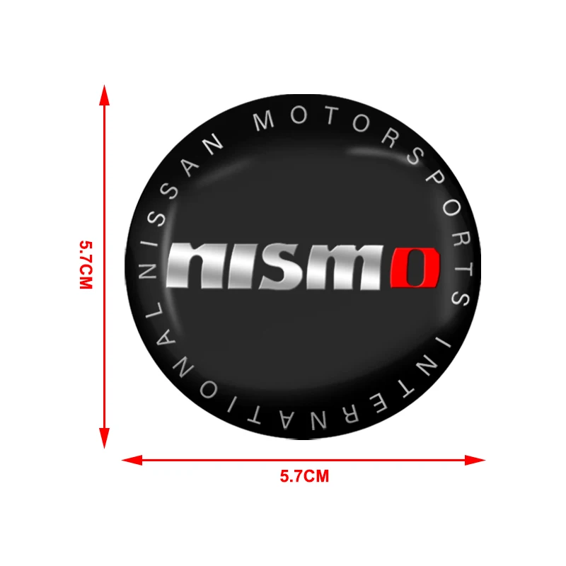 4pcs 56mm Car Wheel Center Cover Sticker Hub Cap For Nismo Logo Emblem R34 GTR Nissan Tiida Sylphy Teana X-trail 1 2 Qashqa