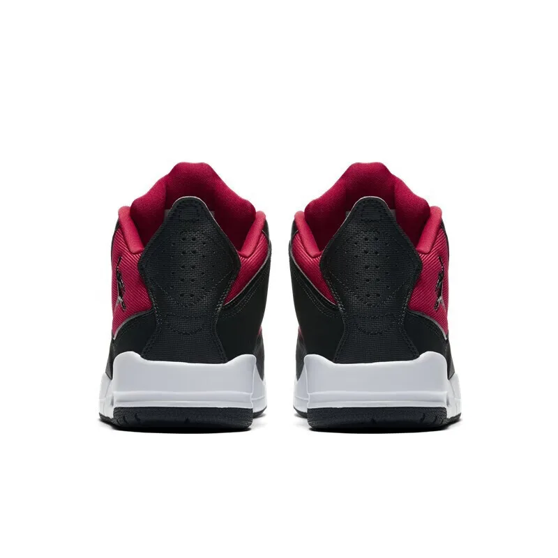 Nike Jordan Courtside 23 Sepatu Basket Pria AJ23 Berbantalan Udara AR1000-006 Sepatu Kasual Tahan Aus Anti-selip Hitam Merah