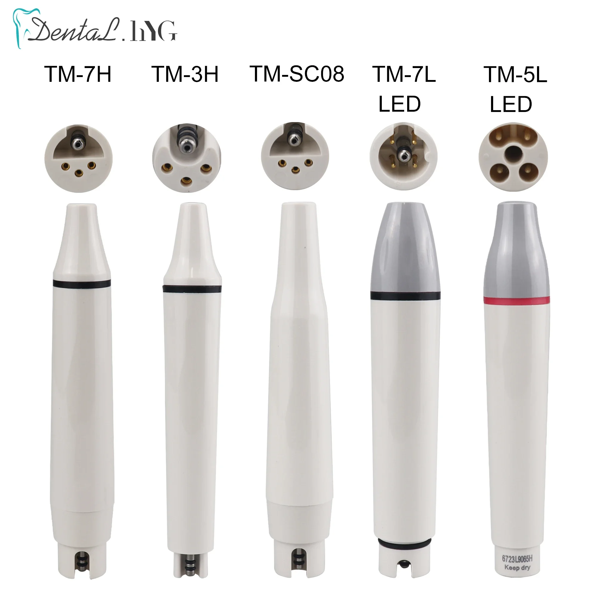 Dental Ultrasonic Piezo Scaler Handpiece Detachable Teeth Whitening Scaler Handle Piezon Scaling Fit For WOODPECKER EMS DTE UDS