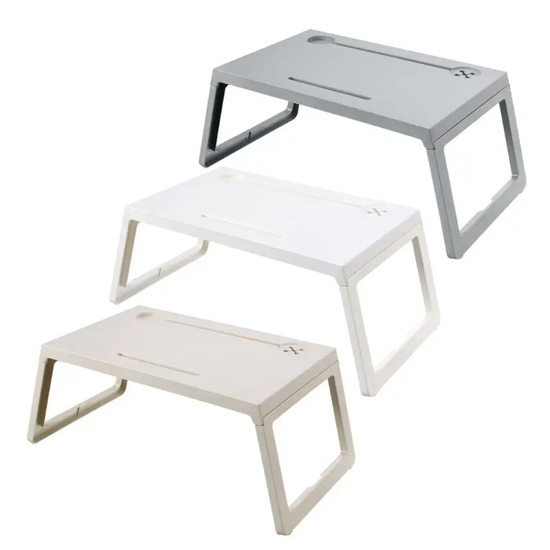 Laptop Bed Table Foldable Laptop Desk Stand Breakfast Tray Foldable Notebook Laptop Table Heavy Load Computer Desk Stand