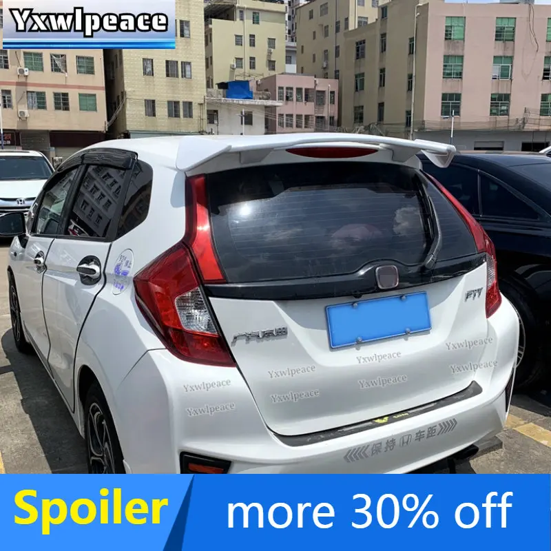 

For Honda Fit / Jazz Roof Spoiler 2014 2015 2016 2017 High Quality ABS Material Unpainted Color Rear Trunk Spoiler