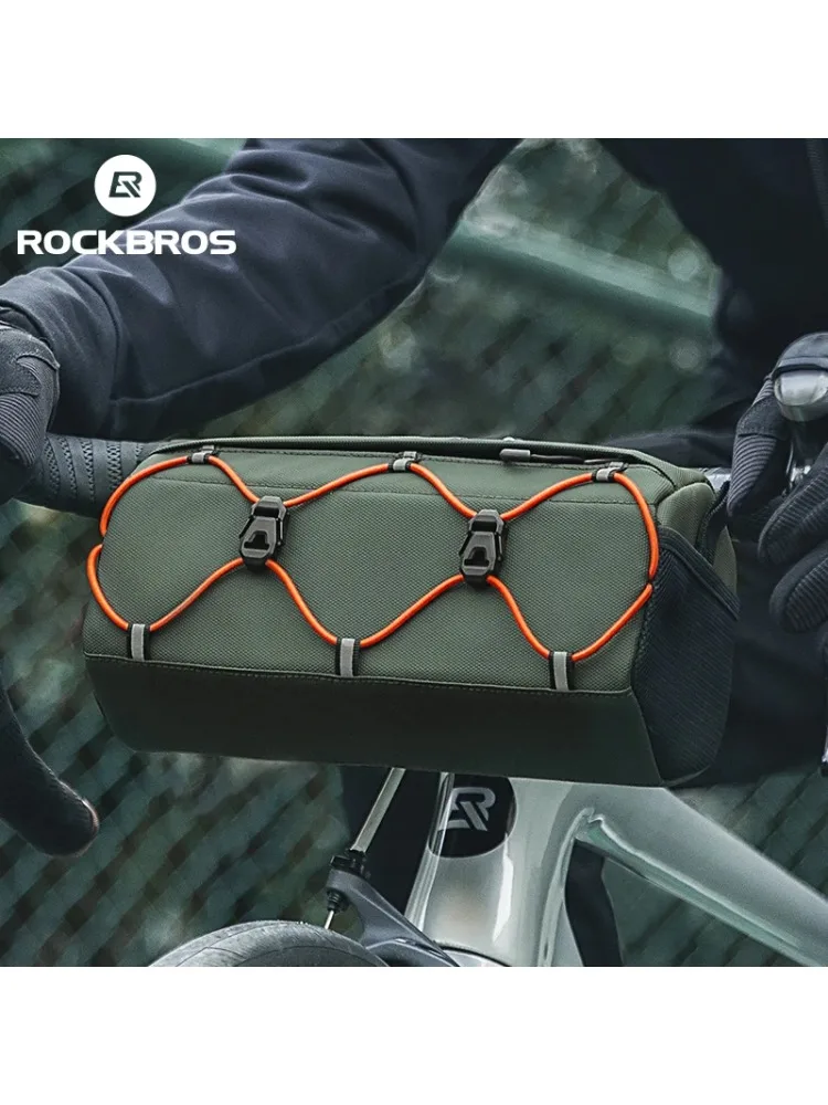 AliExpress ROCKBROS Bicycle Handlebar Bag 2.2L Multifunctional Mtb Road Cycling Bike Bag Adjustable Shoulder Bag 3D Design Bicycle Packet