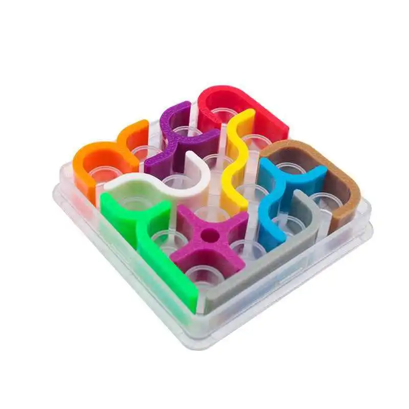 Creative Crazy Curves Puzzle Geometric Line Matrix IQ Challenges Logical Thinking Brain Teaser Toys For Kids Educational Fun