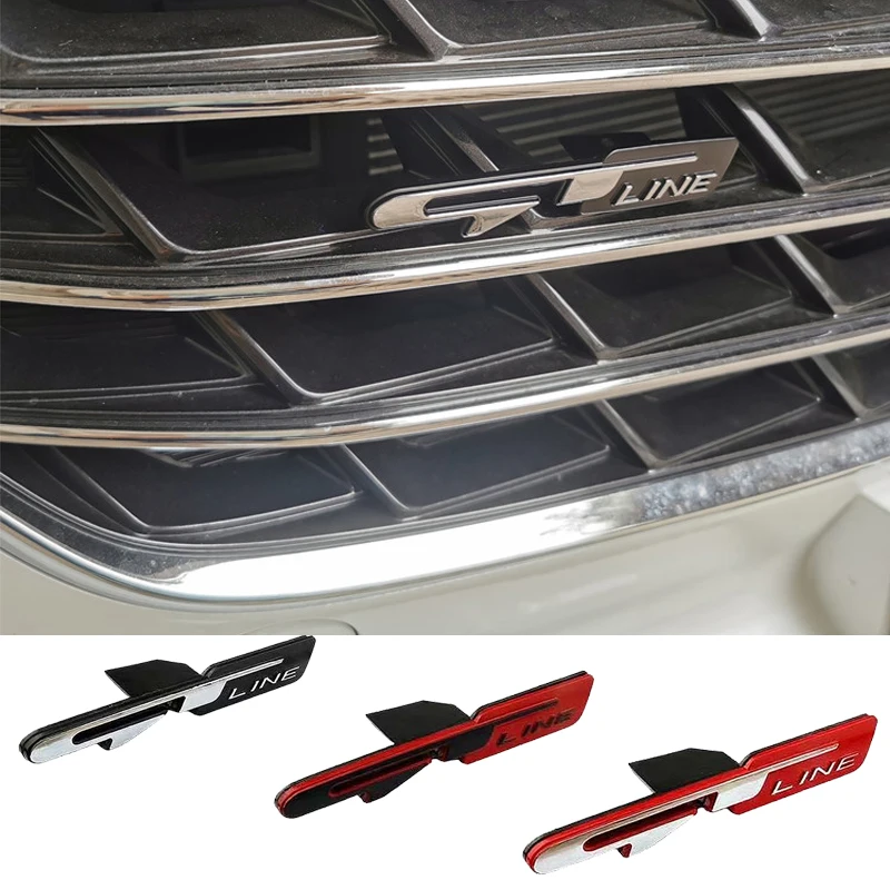 ملحقات ملصق شعار الشواية الأمامية للسيارة لكيا GT-Line سبورتاج Ceed Rio Picanto Sorento Soul Cerato Venga Forte K9 Cade #1