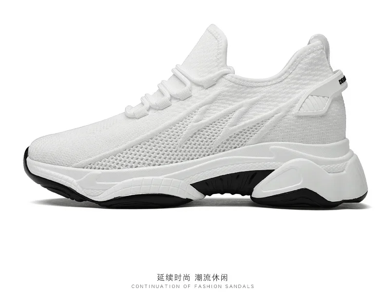 Sommer Männer Aufzug Schuhe Atmungsaktive Mesh Höhe Erhöhen Turnschuhe Männer Schuhe Innen Länge 7 cm Outdoor Freizeit Weiß Größere Schuhe – Detail 32
