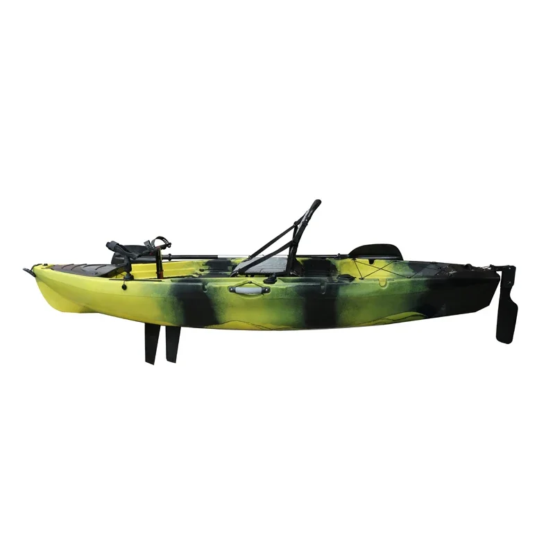 Fishing Kayak with Flap Pedal Drive Sit on Top Kayak Boat PE for Fishing Pedal Kayak 10FT 11 8 Degree VK