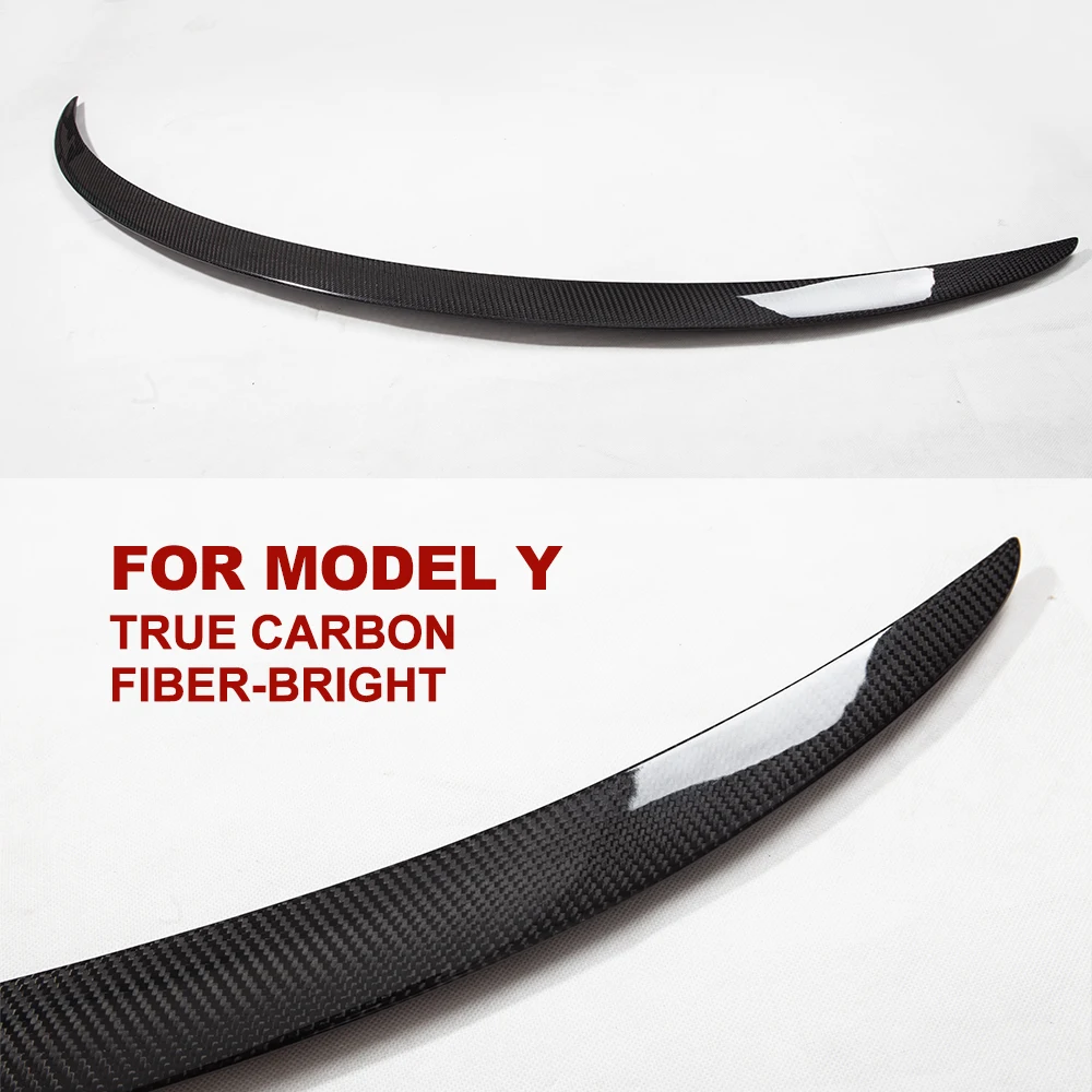 Heenvn New Car Trunk Wing Spoiler For Tesla Model Y 2023 Accessories Spoiler Real Carbon Fiber Accessory Model 3 2024 Highland